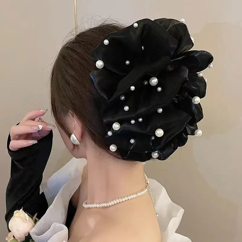 Princess Style Cloud Mesh Bubble Hair Claw Shark Clamp Butterfly Knot Popular Internet Red Hair Accessories Professional Salon P
