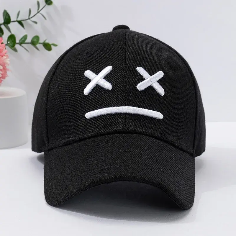 Kids Youth Fashionable Sun Protection Hat New XX Expression Baseball Cap Unisex Outdoor Summer Duckbill Cap Lace Net Hat