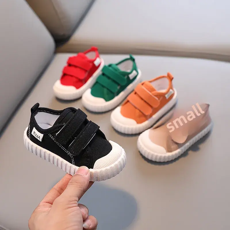 Spring Autumn Single Shoes Breathable Canva Shoes Men Women's Children's Casual Baby Candy Colored Korean Style 1-7 Years Old