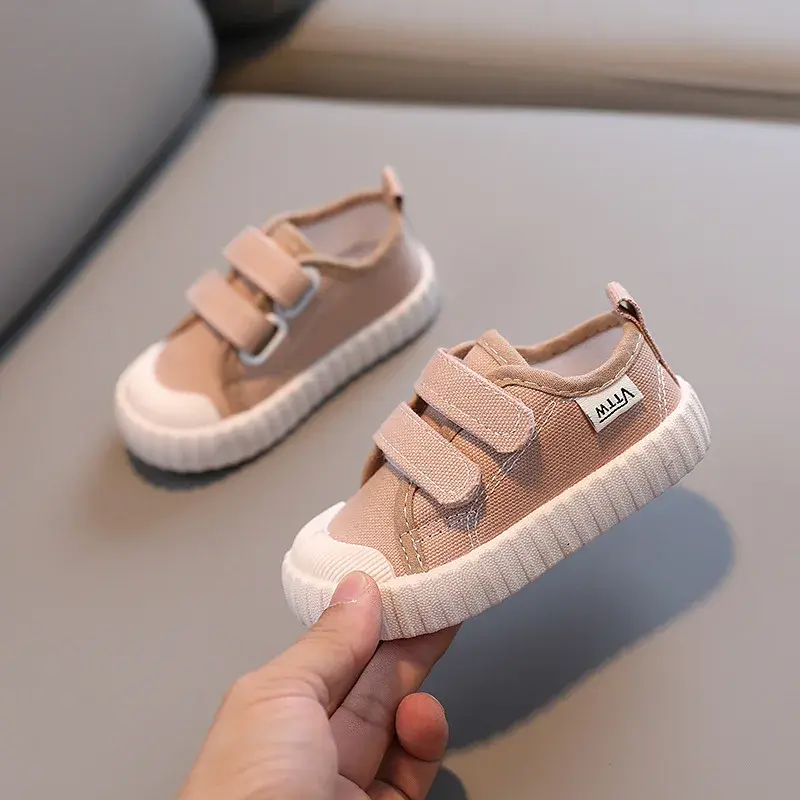 Spring Autumn Single Shoes Breathable Canva Shoes Men Women's Children's Casual Baby Candy Colored Korean Style 1-7 Years Old