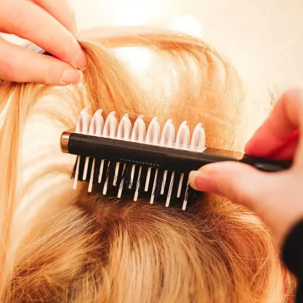 Multi-Functional Hair Styling Comb Beautifying Hairdressing Comb Blow-Dry Setting Comb Professional Salon Hairdressing Tool