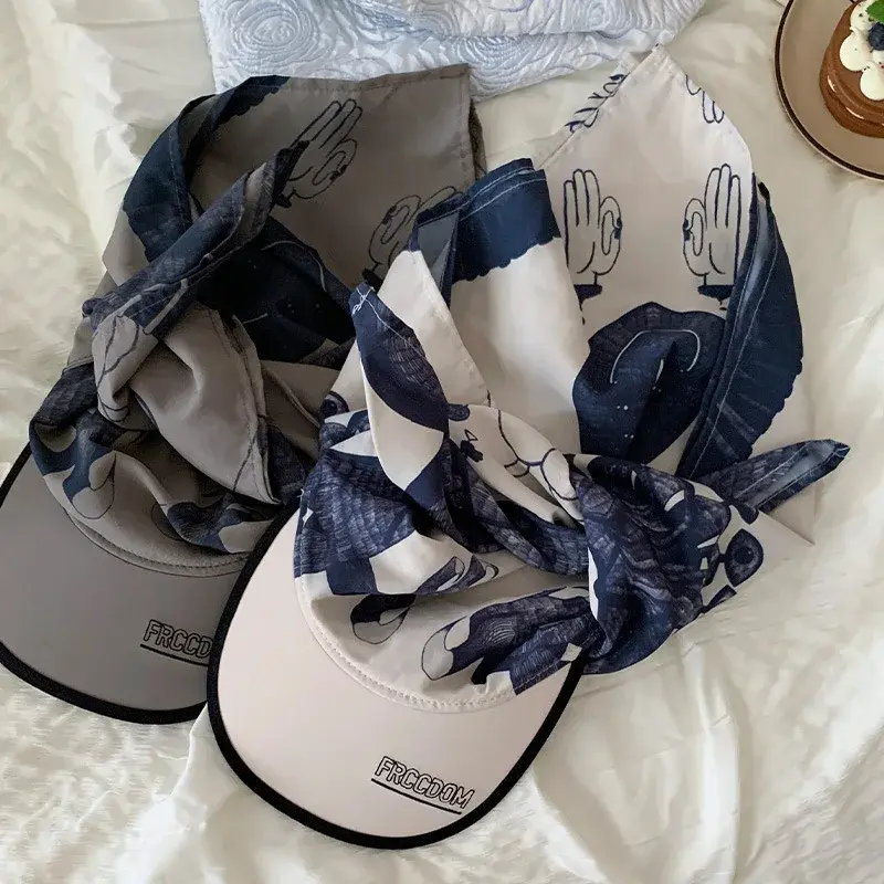 Hot Sale Of The Season New American Hip Hop Dragon Headscarf Tie Baseball Cap Women's Personality Versatile Face Slimming Trendy