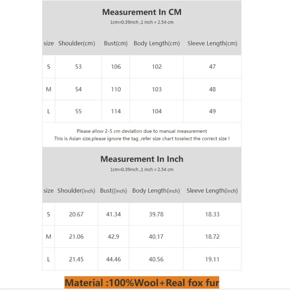2024 New Autumn Winter Double-sided Cashmere Coat Women Long Fox Fur Collar Woolen Coat Real Fox Fur Jacket Female Wool Coat