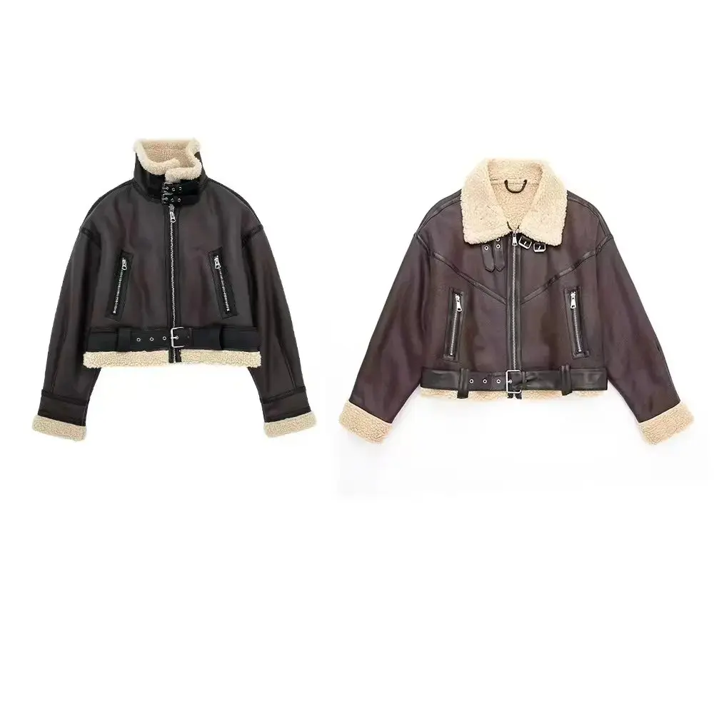 2024 Autumn/Winter New Women's Wear New Fashion Casual Versatile Double sided Short Jacket Coat