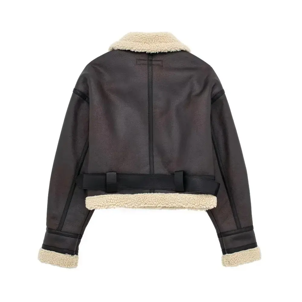 2024 Autumn/Winter New Women's Wear New Fashion Casual Versatile Double sided Short Jacket Coat
