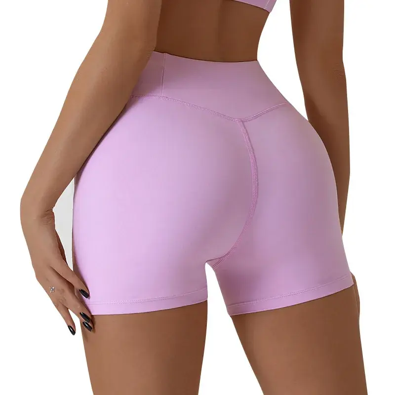 Women's Sports Shorts Gym High Waist Hip Lifting Fitness Tight Running Sportswear Workout Clothes Yoga Running Leggings