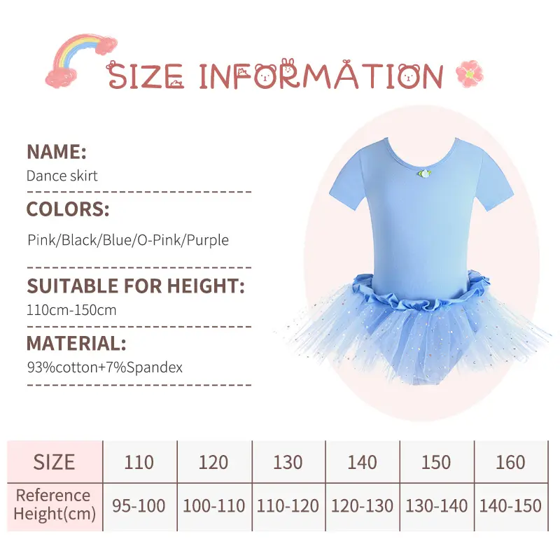 Girls Ballet Leotards Tutu Dress Ballet Skirt For Kids Children Dance Skirt Gymnastics Dancewear Balleriana Clothes Gauze Skirt