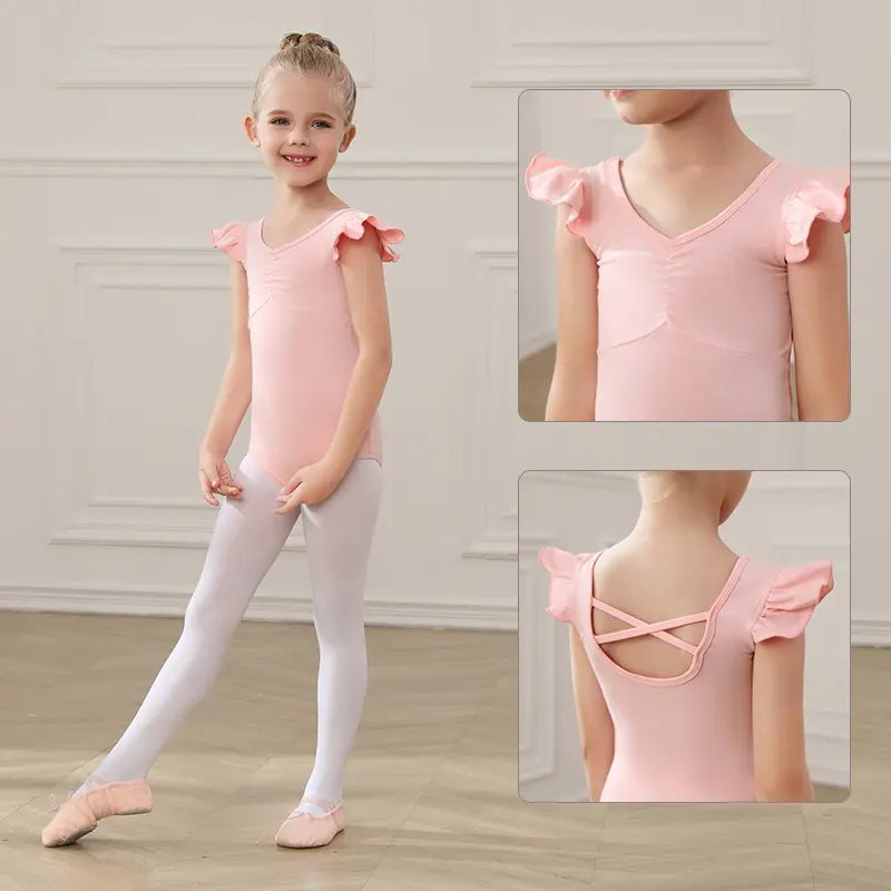 Ballet Leotards For Girls Dance Clothes Bodysuit Ballet Tutu Dress For Kids Dance Tights Gymnastics Dancewear Balleriana Clothes