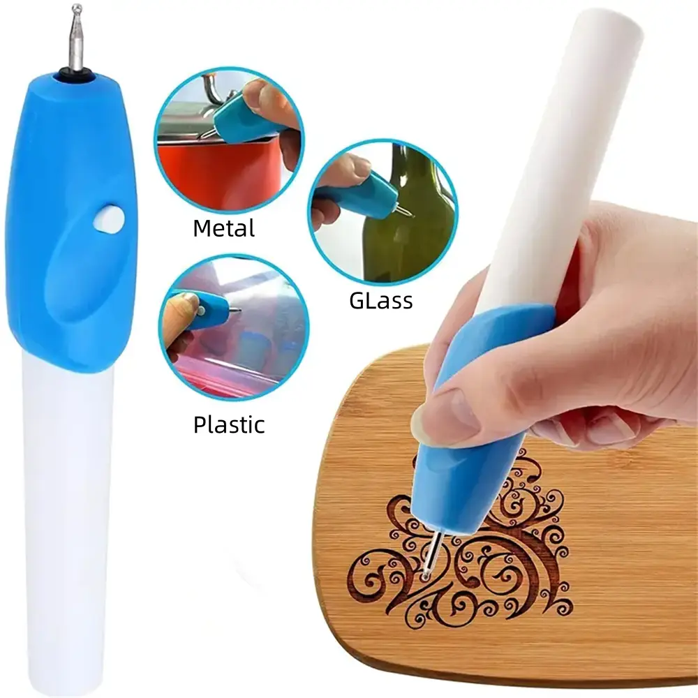 Mini Electric Engraving Pen Cordless Electric Precision Etching Engraving Carving Pen Name Writing Carve Tool