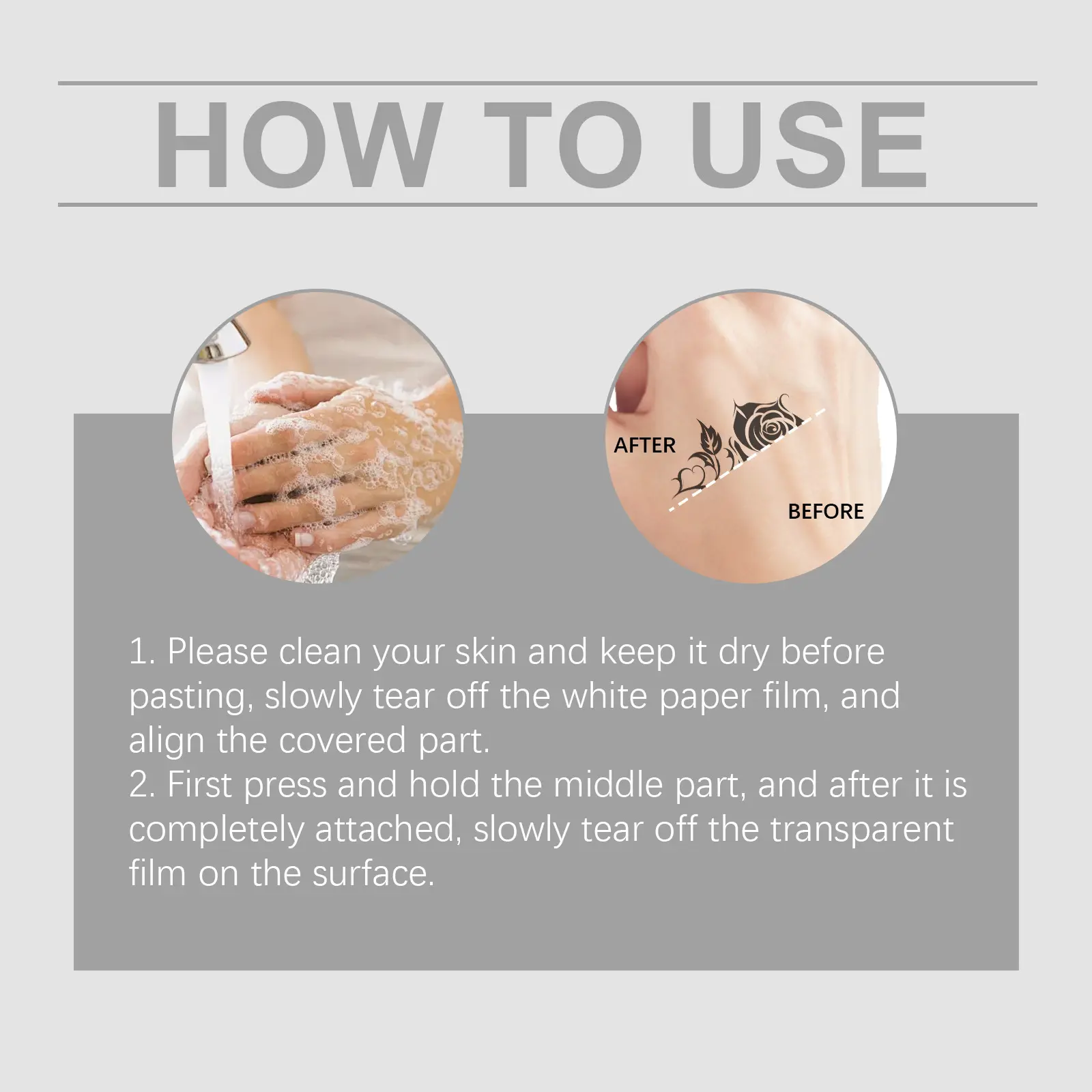 Eelhoe Body Invisible Concealer Patch Lasting Waterproof Tape Full Coverage Cover up Scar Skin Color Tattoo Invisible Stickers