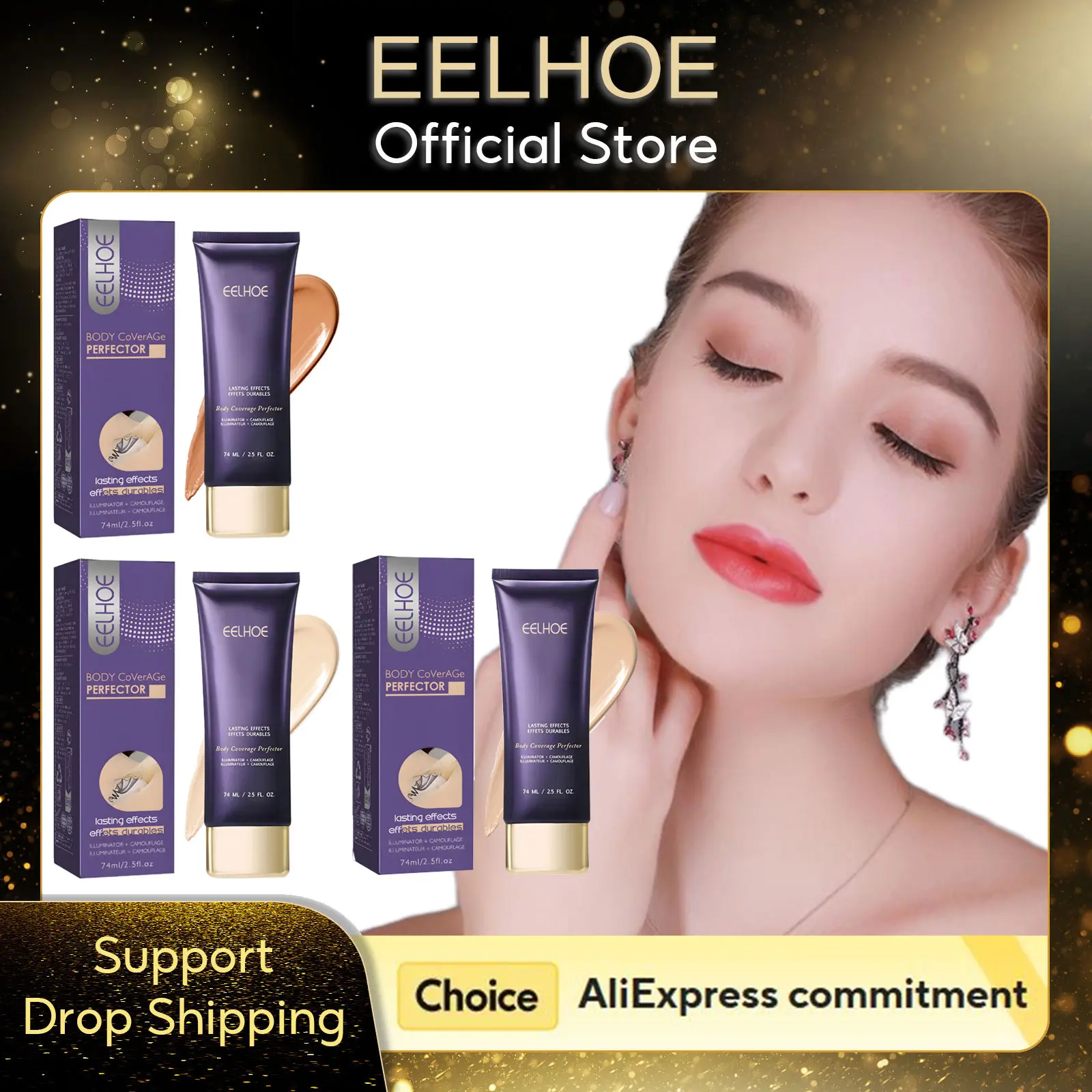 EELHOE Body Concealer Full Coverage Flawless Long Lasting Scar Cover Blemishes Natural Finish Professional Waterproof Concealer