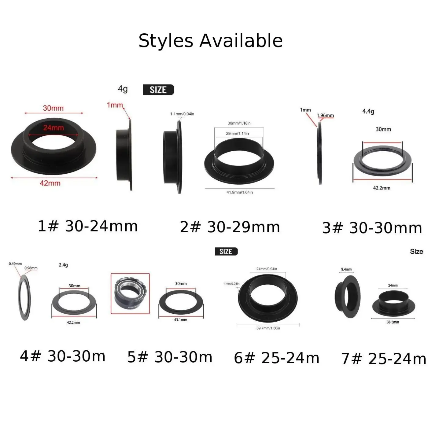 1Pcs Bike Bottom Bracket Adapter Bike Side Cover Patcher For DUB / For BSA BB Bike Spare Accessories