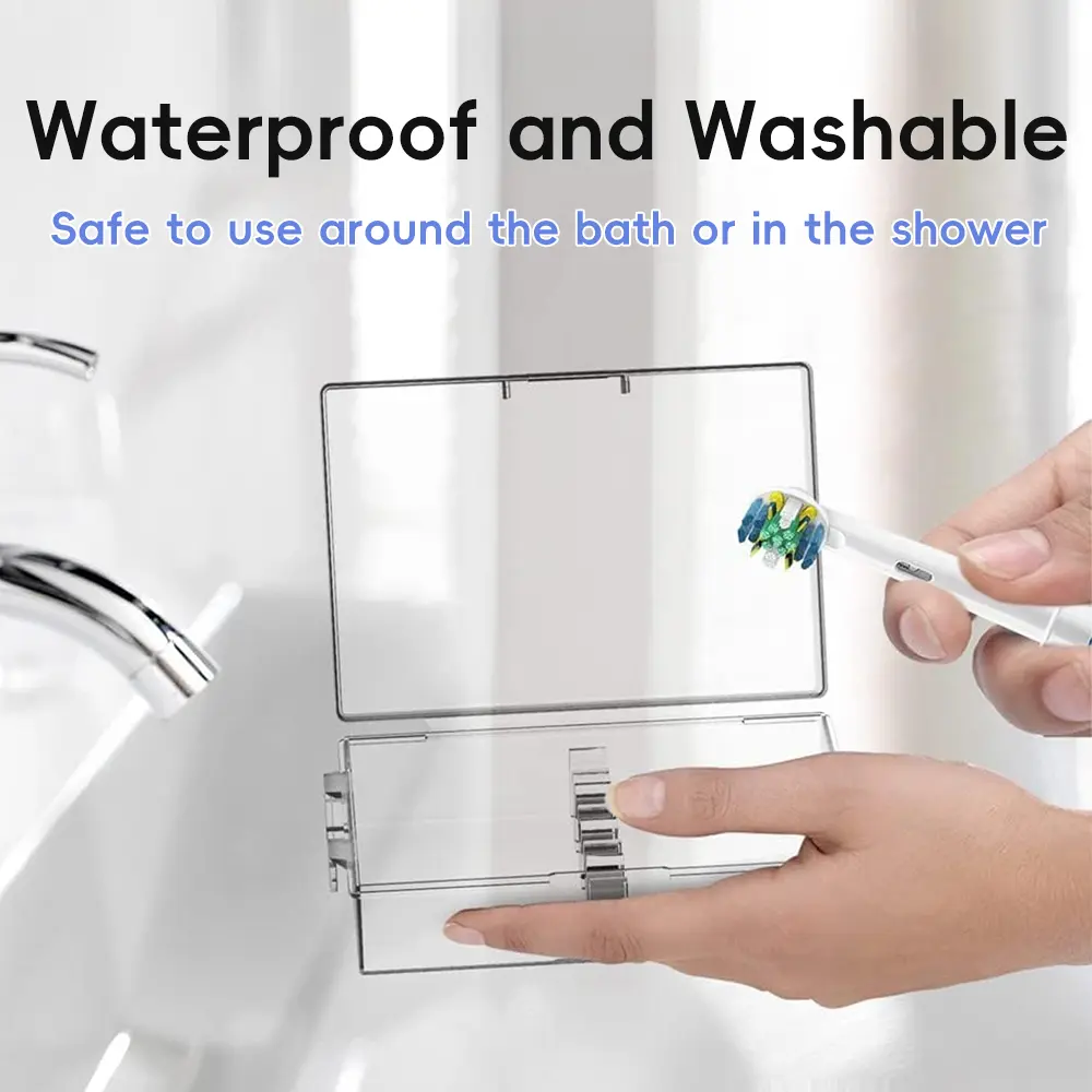 Toothbrush Heads Travel Case for Oral B, Philips & Other Electric Toothbrush Heads, Brush Head Dustproof Protective Storage Box