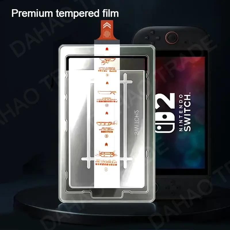 Tempered Glass Easy Installation Screen Protector for Switch 2 Anti-Scratch Tempered Glass Film for Nintendo Switch2 Accessories