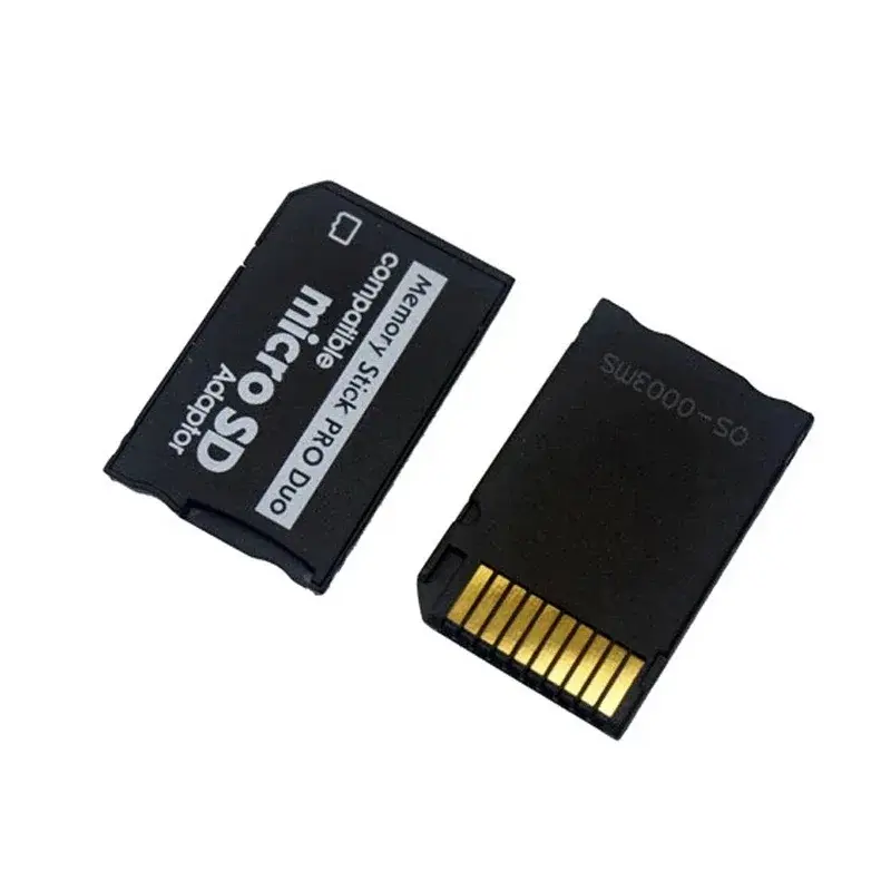 Memory Stick Pro Duo Adapter For PSP 1000/ 2000/ 3000 Micro SD TF to MS Card Adapter Converter Plug and Play