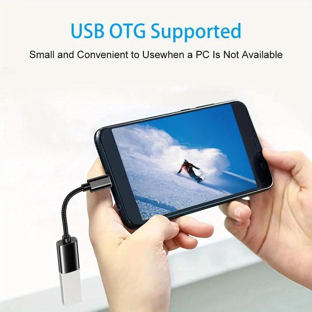 OTG Type C Cable Adapter USB to Type C Adapter Connector for Xiaomi Samsung S20 Huawei OTG Data Cable Converter for MacBook Pro