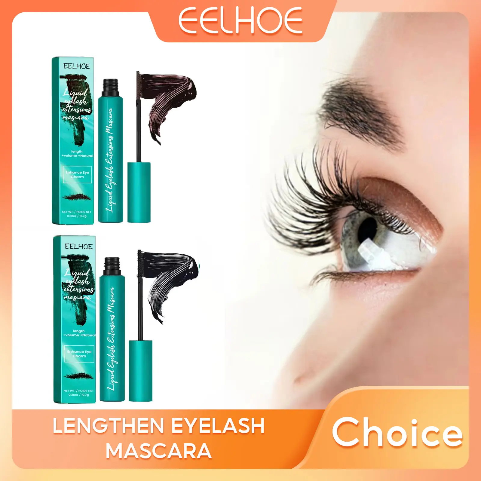 Eyelashes Extension Mascara Lengthening Curly Thicken Enhancer Lift Lashes Long Lasting Waterproof Fast Dry Eye Mascara Cosmetic