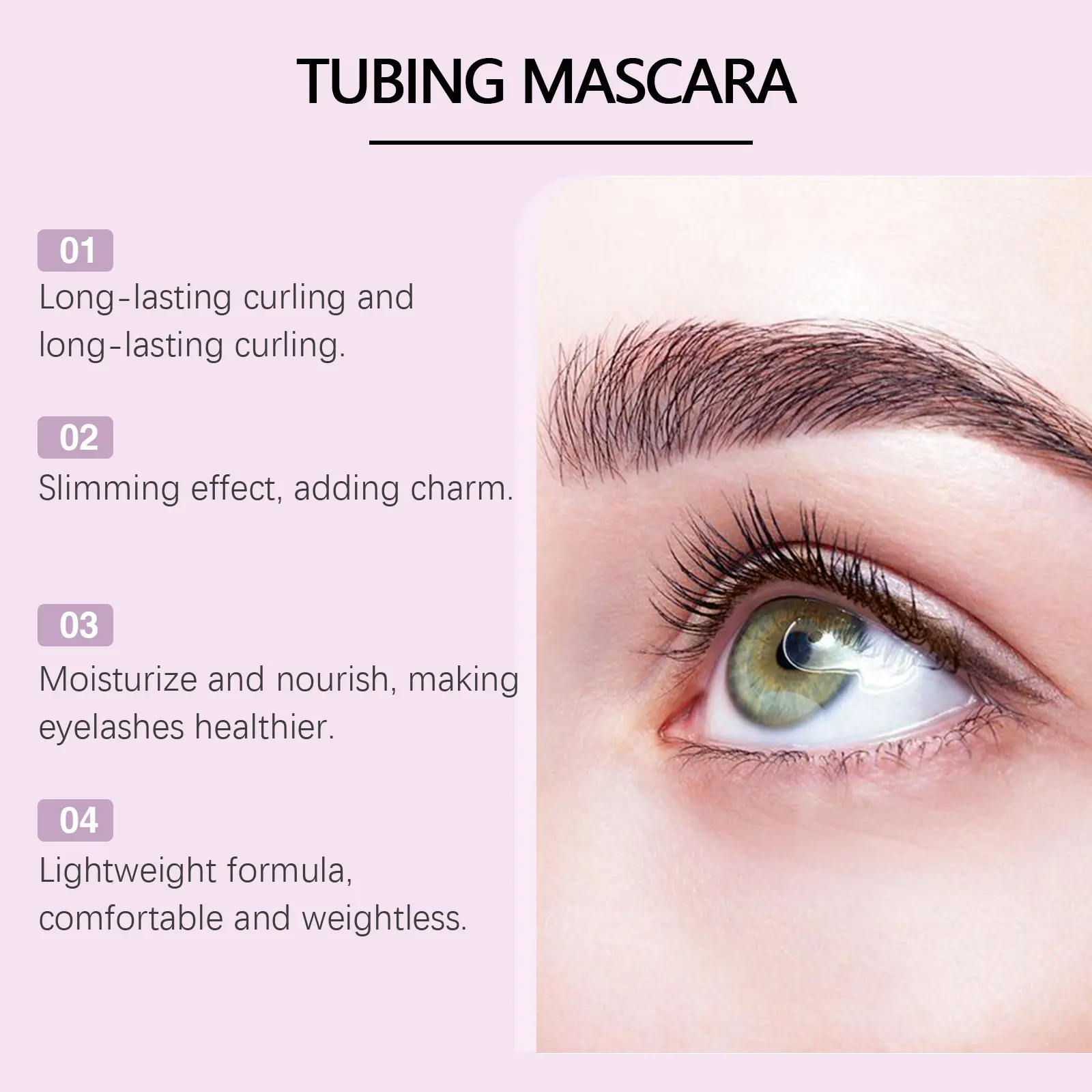 Eelhoe Curling Mascara Series Keep Thicking Lengthening Eyelashes Extension Volume Makeup Cosmetics Waterproof Black Mascara 5ml