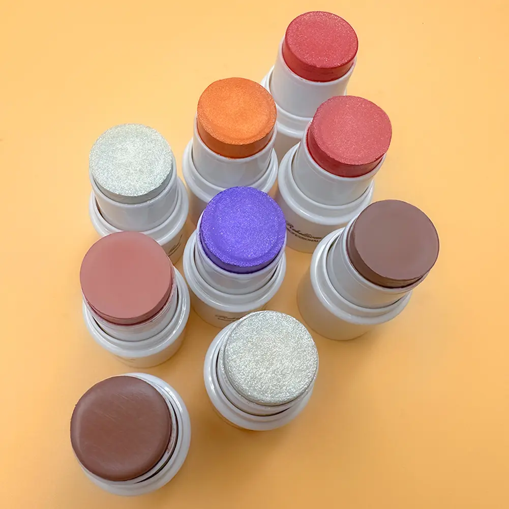 Cheek Blusher Cream 6 color blush makeup Lasting smooth Rouge Blush Stick Waterproof blush Stick Matte Contour Makeup