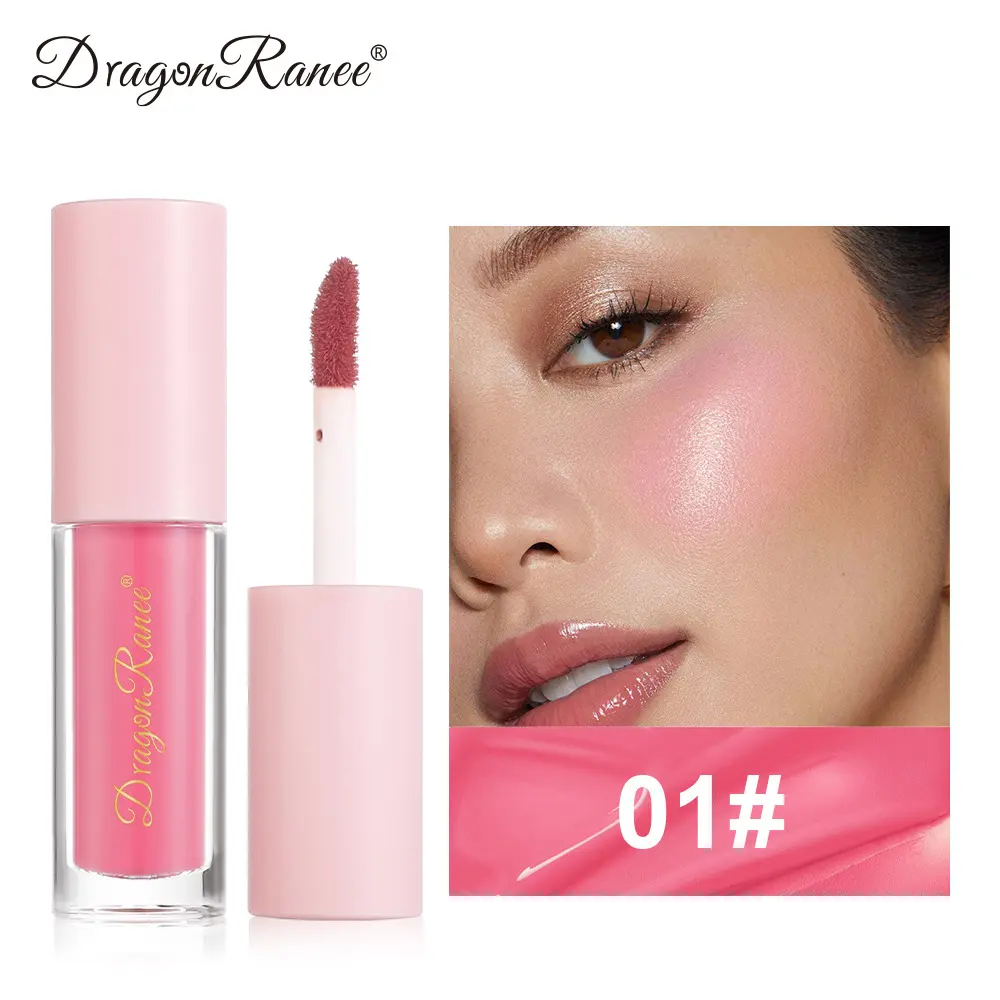 8 Colors Liquid Blush Waterproof Sweatproof Brighten Cheeks Rouge Nude Color Matte Contouring Powder Blusher Liquid Face Makeup