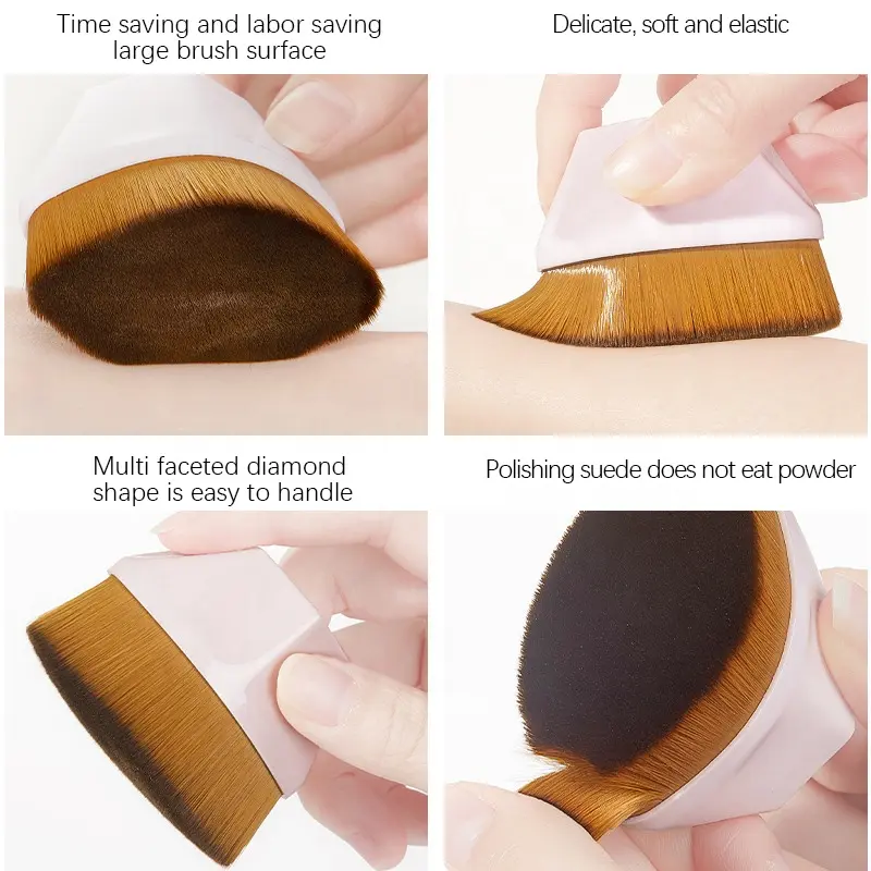 Hexagonal Makeup Brush Magic Makeup Flawless Foundation Brush Set Cosmetic Portable Professional Foundation Brush