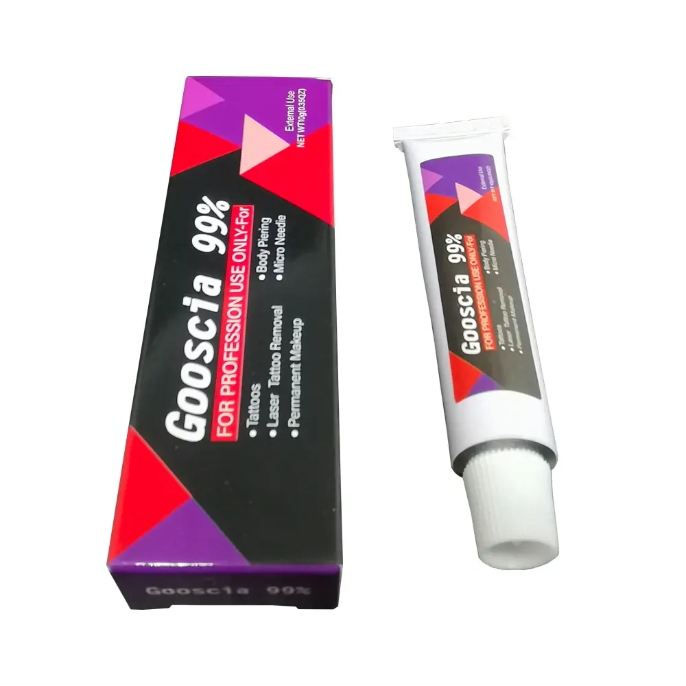 99% Goosica Tattoo Cream Before Permanent Makeup Microblading Piercing Eyebrow Lips Tattoo Removal Beauty Auxiliary Cream 10g