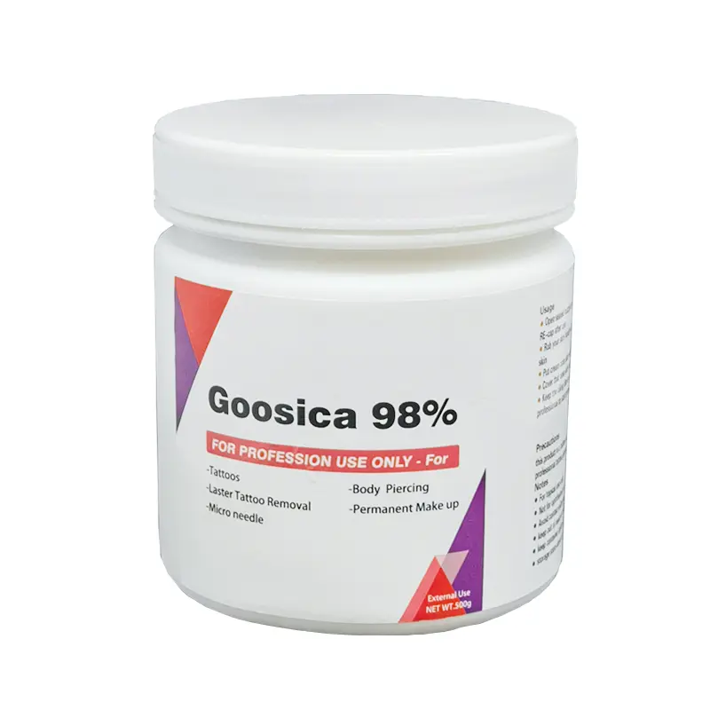 New 98% Goosica Tattoo Cream for Permanent Makeup Body Face Beauty Microblading Piercing Auxiliary Cream 500g