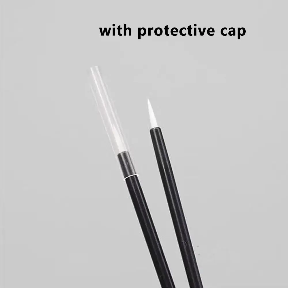 50/100Pcs Cosmetic Micro Disposable Eyeliner Brush Super Fine Individual Lip Liner Contour Brush Professional Nylon Makeup Tool