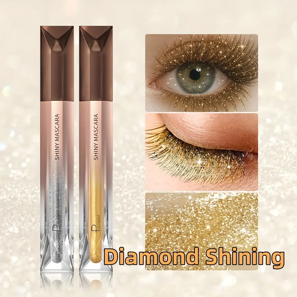 1pc Colored Mascara, Pearlized Fine Shimmer, -Easy to Apply, Non-Clumping, Volumizing, Lengthening & Curling Mascara