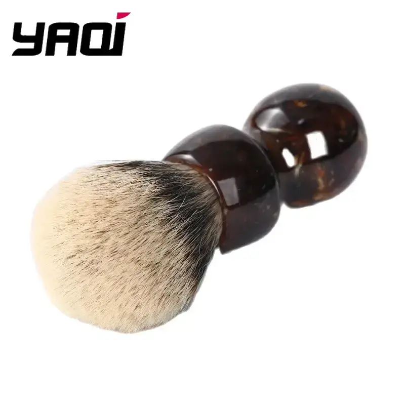 Wet Shaving Brush YAQI Caramel 26MM Two Band Badger Hair Men Wet Shave Brushes Yaqi