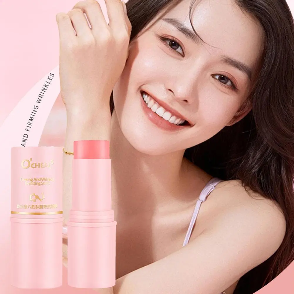 Facial Hydrating Stick Deeply Moisturizer Face Primer Stick Collagen Boosting Moisture Balm Stick Six Peptides Face & Eye Care