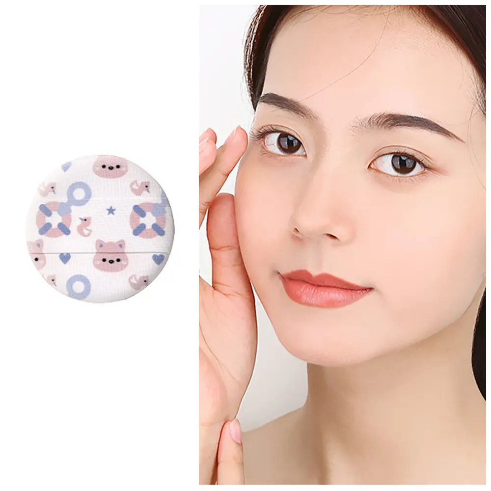 Cartoon Cat Air Cushion Powder Puff Wider Hand Inserted Makeup Sponge for Facial Skin Care
