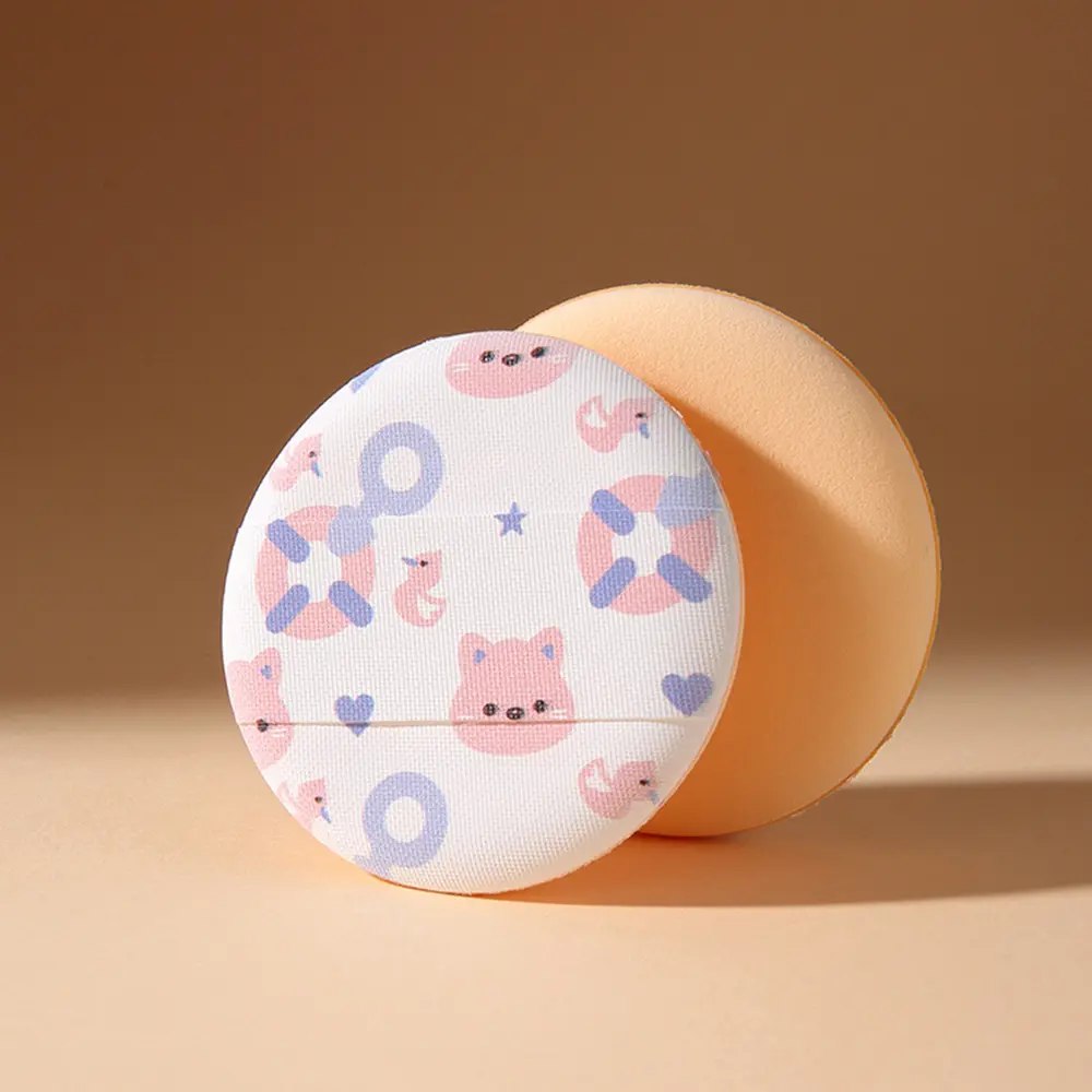 Cartoon Cat Air Cushion Powder Puff Wider Hand Inserted Makeup Sponge for Facial Skin Care