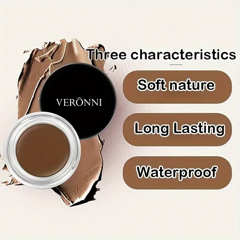 Eyebrow Cream Smooth Eyebrow Pomade Gel Long Lasting Waterproof Eyeliner Gel Eye Brow Cosmetics Brow Tint Black Eye Brow Makeup