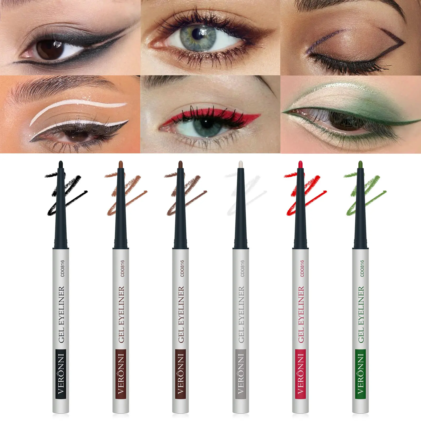 Eyeliner Liquid Long-term Waterproof Non-halo Dyeing Thin Head Non-stick Eyelashes Lying Silkworm Eyeliner Pen