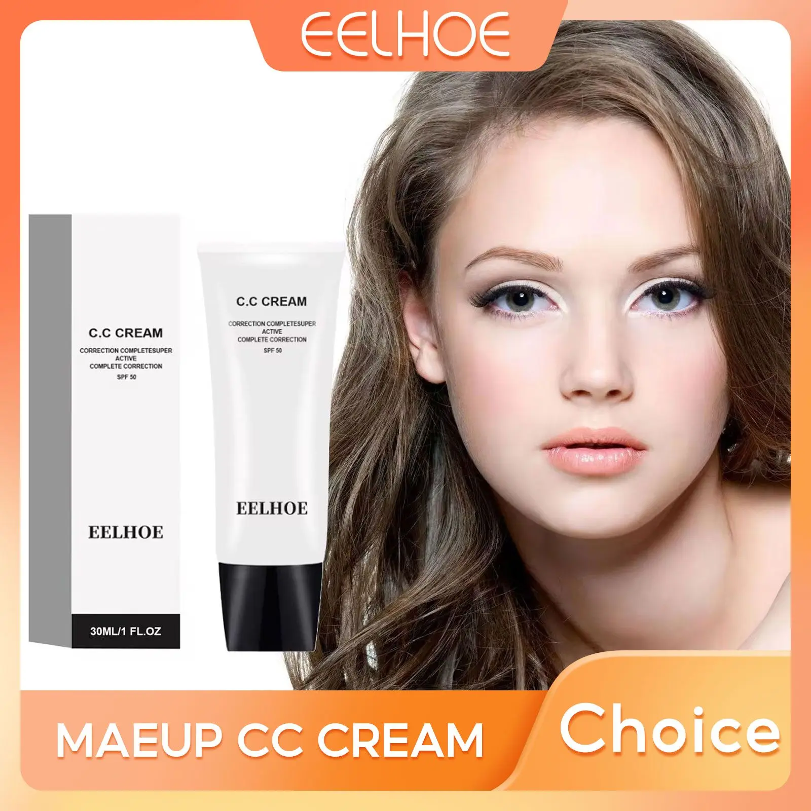 CC Cream Makeup Korean Cosmetics Concealer Skin Brightening Cream BB Cream Primer Foundation Make-Up for Women Beauty Health 30g