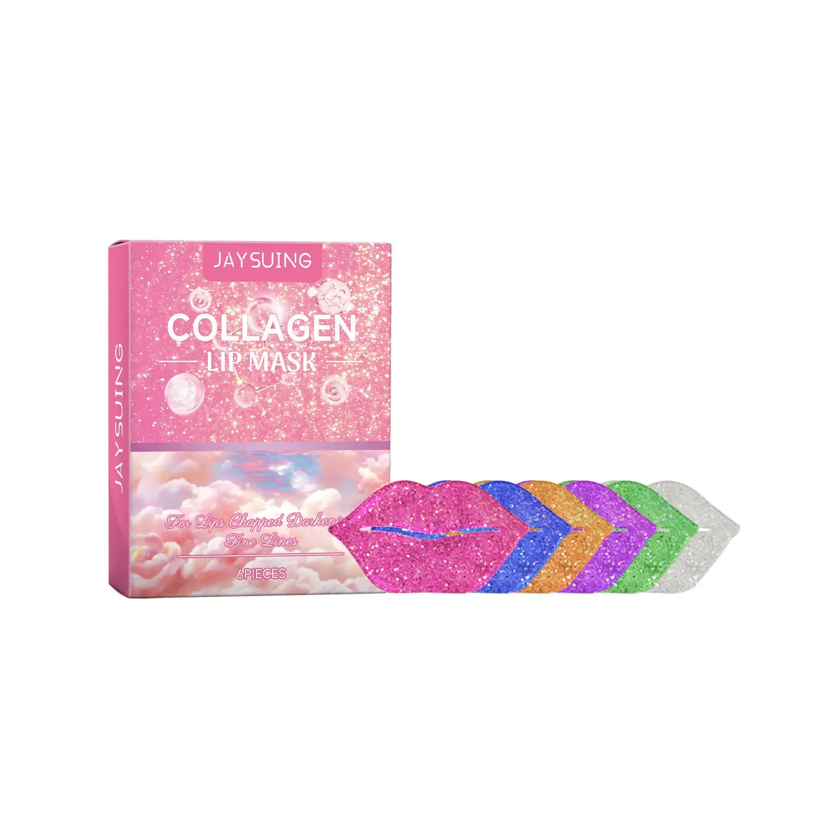 Collagen Lip Mask Fade Lip Line Anti Wrinkle Lips Plumper Hyaluronic Acid Moisturizing Firming Nourish Hydrating Lip Patches Gel