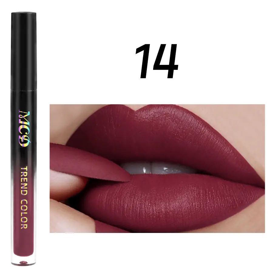 Sexy Velvet Lip Gloss Matte Liquid Lipstick Beauty Lipgploss Red Nude Lip tint Waterproof Lip Glaze Makeup lip plumper Lip Oil