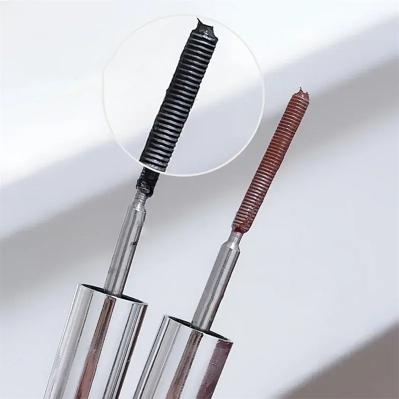 Metal Bar Type Head Mascara Waterproof Lasting Extra Volume Smudge-proof Curling Lengthening Eyelash Extension Eye Makeup Tools