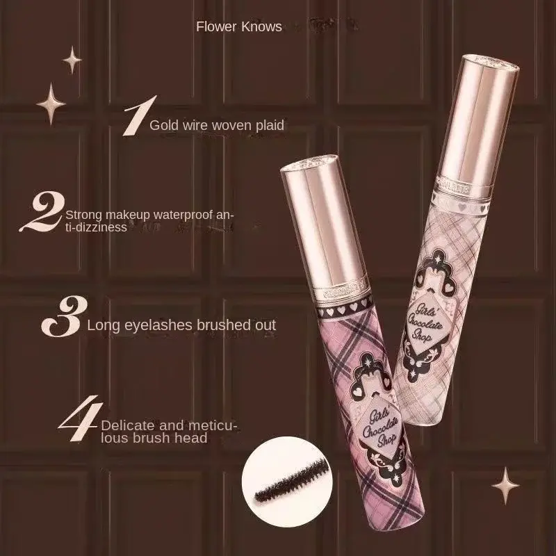 Flower Knows Chocolate Shop Mascara Black Brown Makeup With Fibre Brush Lengthening Flowerknows Perfectly Defined Lashes 3.5ml