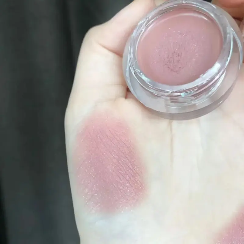Matte Nude Eyeshadow Cream Silky Waterproof Soft Eye Shadow Pigment Primer Pink Brown Long-lasting Monochrome Peach Eye Shadow