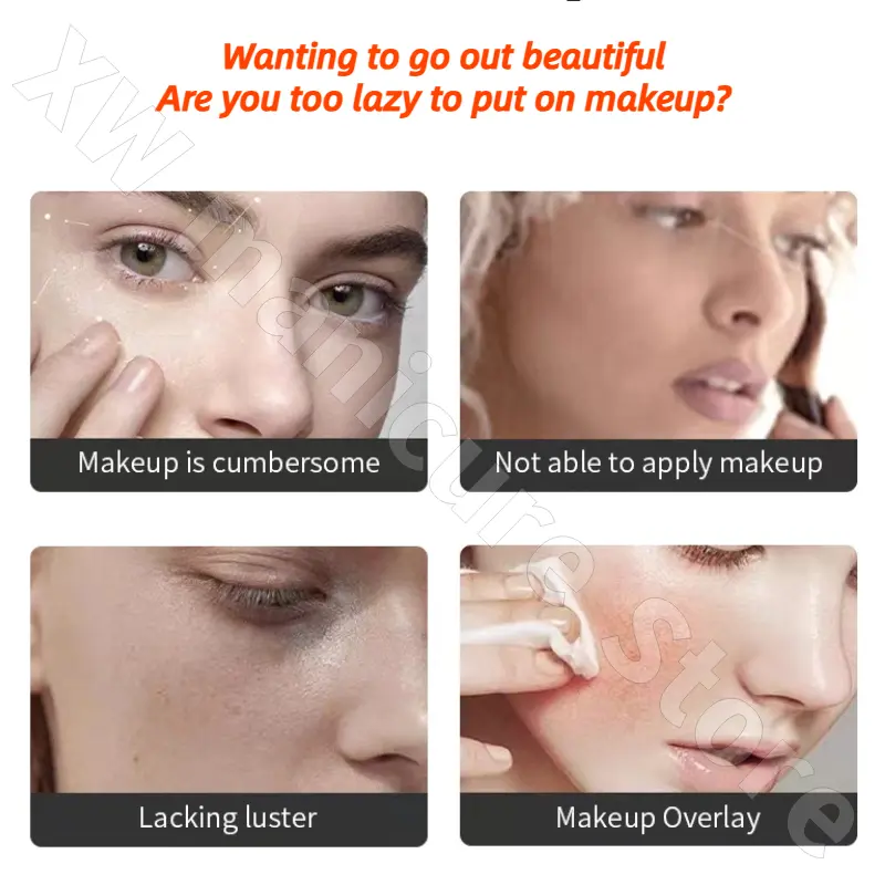 eLL non-face cream brightens skin tone invisible pores to improve dullness isolation cream makeup pre-brother men and women