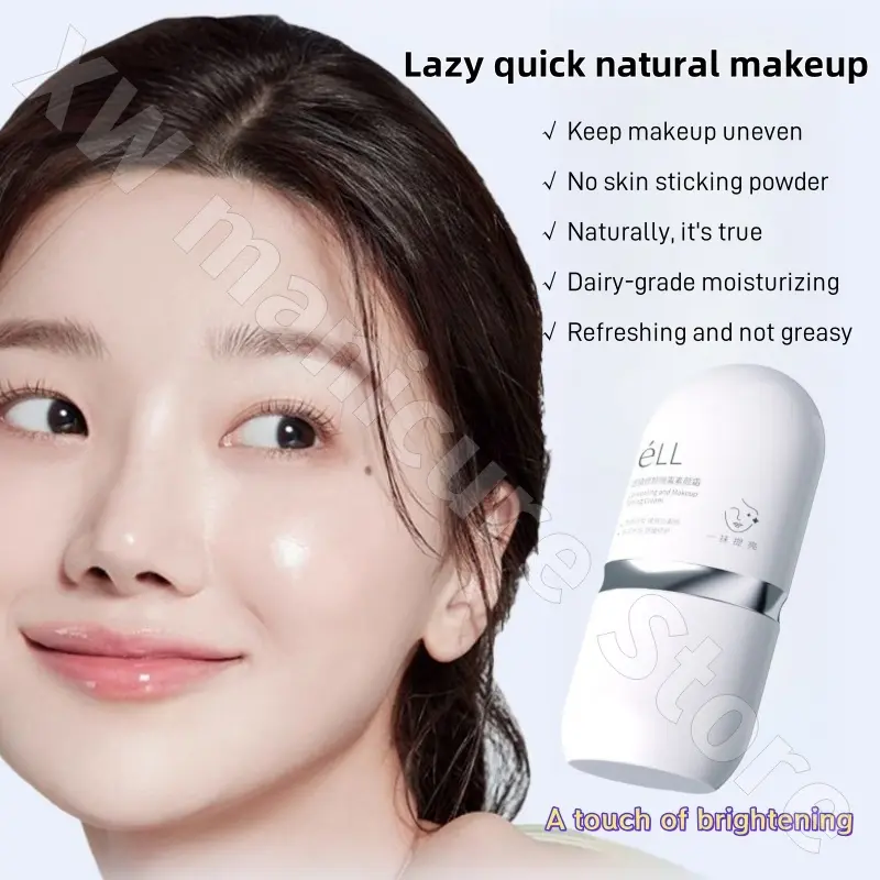 eLL non-face cream brightens skin tone invisible pores to improve dullness isolation cream makeup pre-brother men and women