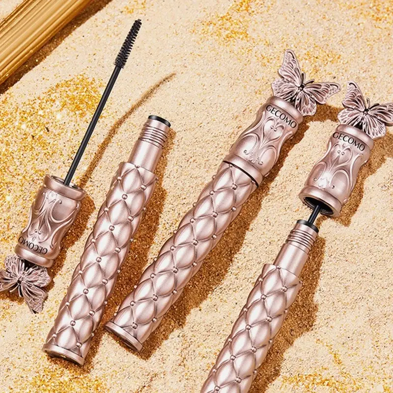 Black Mascara Butterfly Design Thickening Lengthening Curling Liquid Fiber Mascara Long-lasting Waterproof Eye Makeup Tools