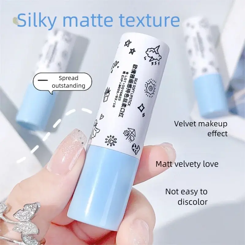 Warm Color Changing Two-Color Lipstick Moisturizing Long-Lasting Resistant to Touching Cups Popular among Thousands of People