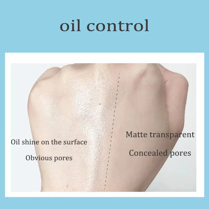 The Blue Sky Oil Control Makeup Powder Cake with Puff Matte Concealer Gel Waterproof Wet and Dry Face Foundation Cosmetics
