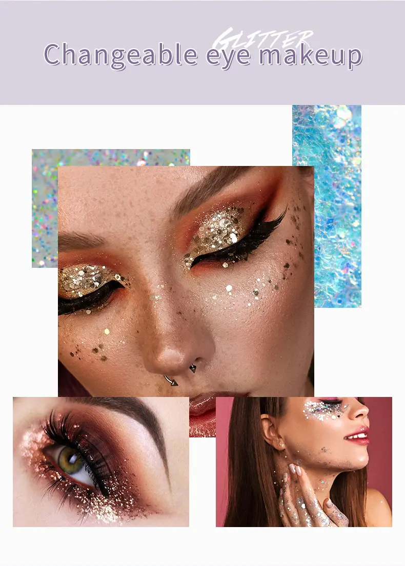 1 pcs Pudaier monochrome eyeshadow,  Glitter eyeshadow suitable for festivals to send female friends gifts