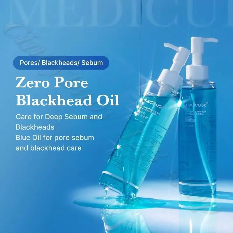 Medicube Zero Pore Removal Blackhead Deep Moisturizing Removal Oil Dissolve Sebum to Remove Pore Impurities 205ml