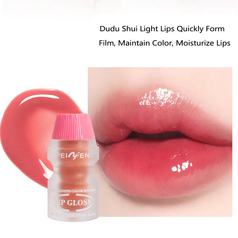 3 - Color Bottle Cute Lip Gloss, Easy - to - Color Lip Gloss, Waterproof and Long - Lasting Lip Makeup Cosmetics
