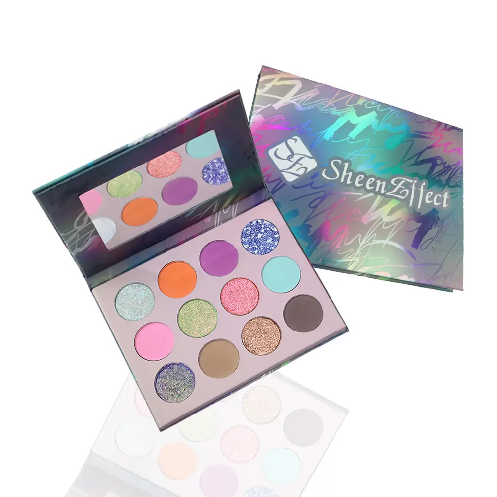 HighQuality Professional Makeup Palette Eyeshadow Cosmetics Single Eyeshadow Palette - Pearly Shimmer & Sparkling Finish